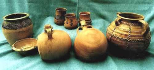 *Replicas of later Saxon pottery