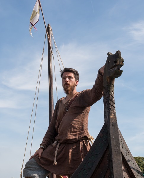 A viking looks out to sea  – © Mike South 2017