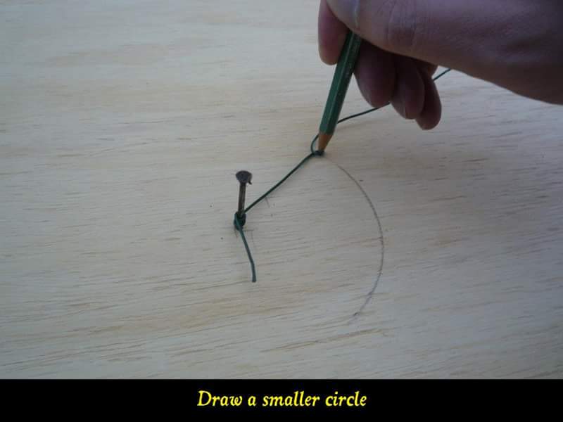 Draw a smaller circle