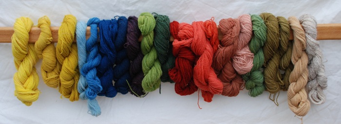 Dyed wool