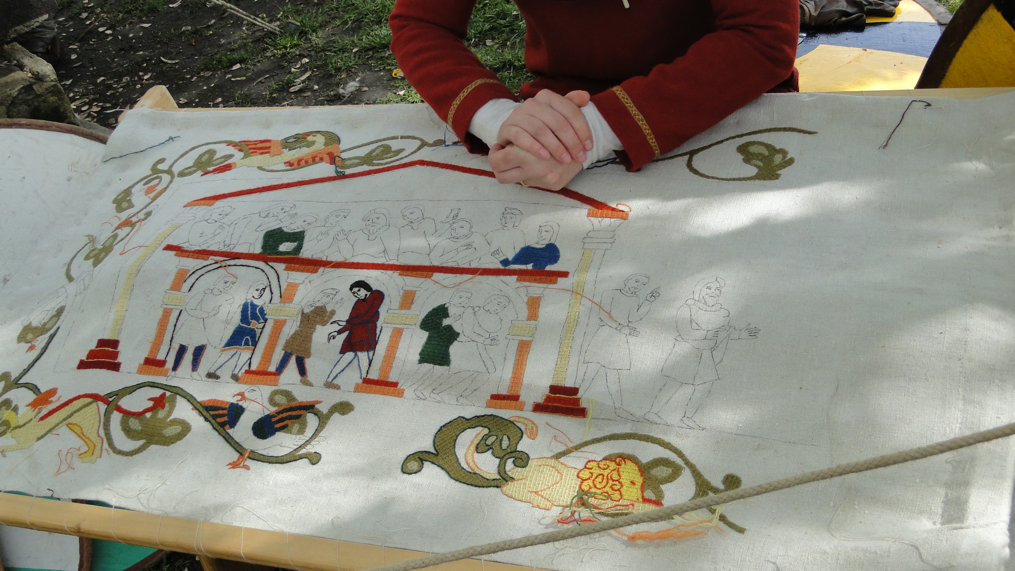 Panel 1 at a show in Greenwich – © Cecilia White, April 2012