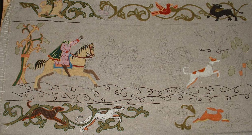 Panel 2 after one year’s work – © Carole Tidy, September 2008