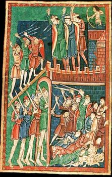 *MS Ill. of assault on a Burh