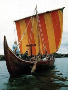 *Replica viking knarr (trading vessel)